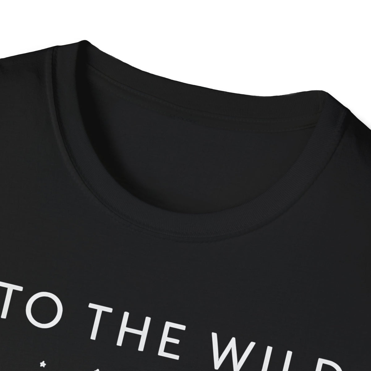 Into The Wild Canoe T-Shirt - Minimal Night Sky Lake Camping Tee