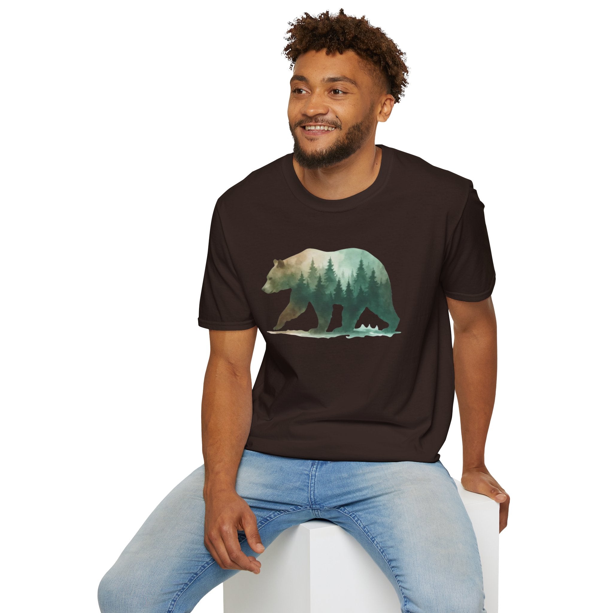 Forest Bear Silhouette T-Shirt
