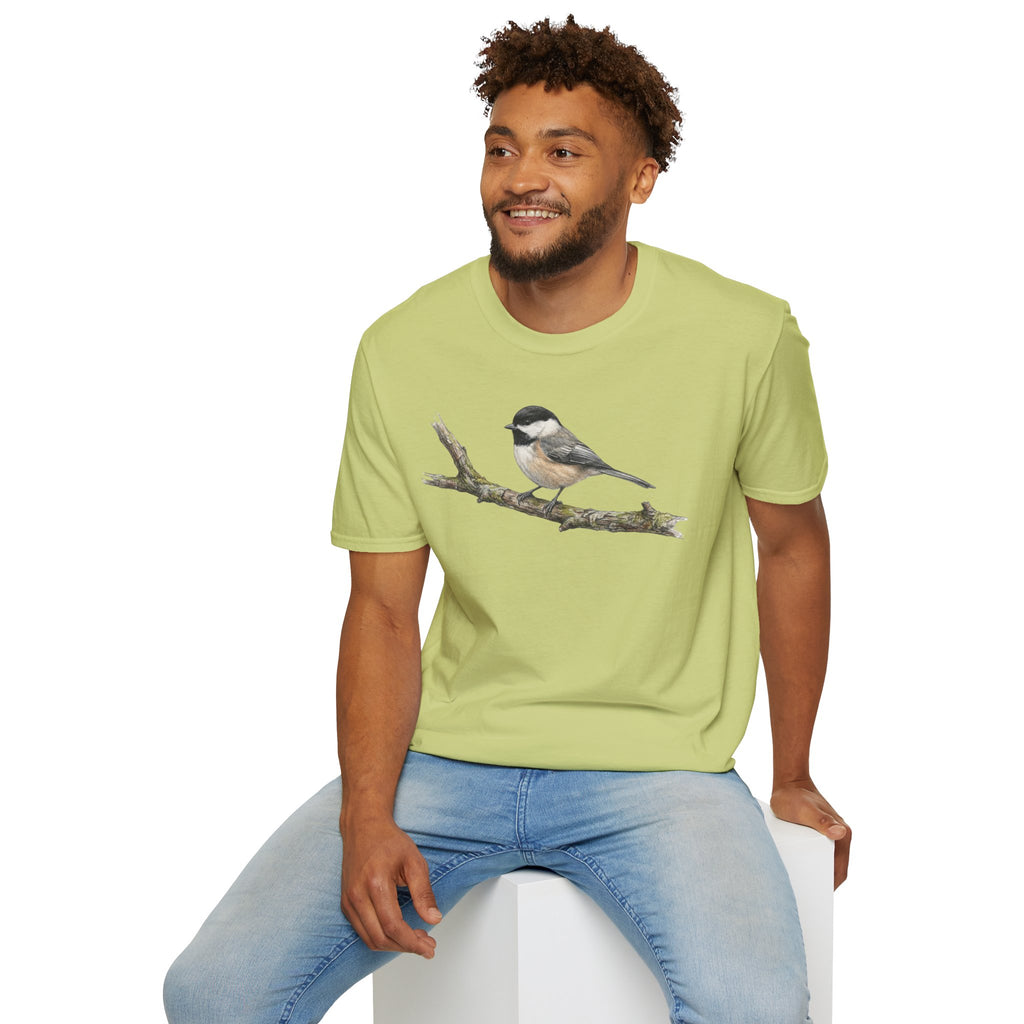 Copy of Chickadee Tee — Watercolor Songbird T‑Shirt