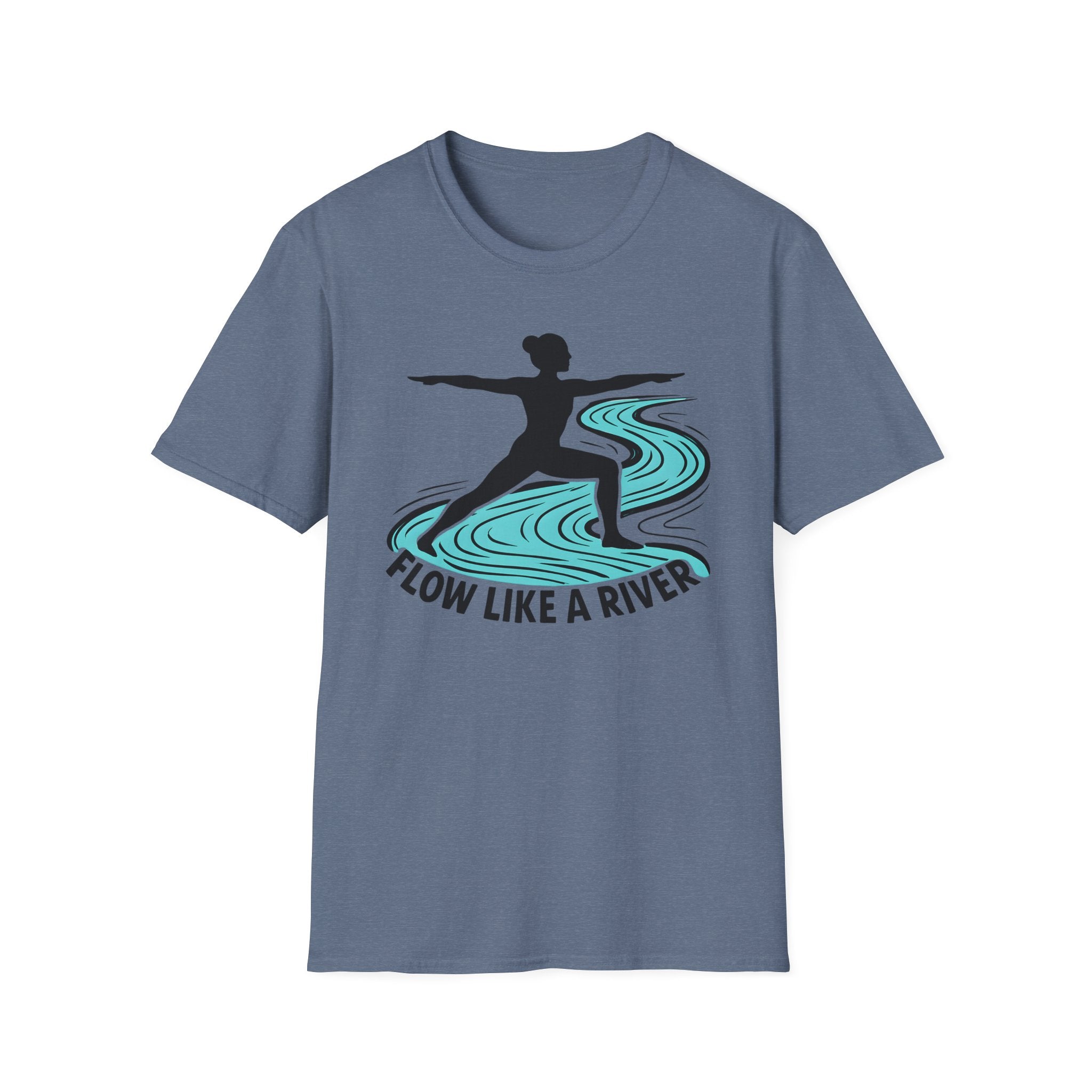 "Flow Like A River" Yoga T-Shirt