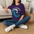 "Protect Our Oceans" Wave Whale Conservation T-Shirt
