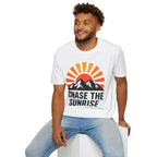 Chase The Sunrise Mountain T-Shirt — Sunrise & Peaks Graphic Tee