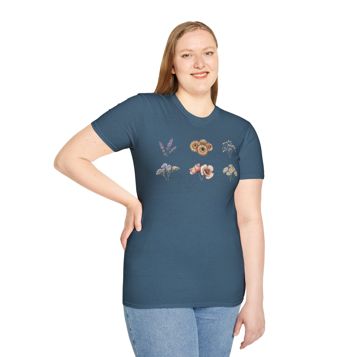 Floral Dried Mini Bouquets T-Shirt — Vintage Botanical Graphic Tee