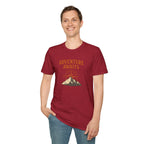 "Adventure Awaits" Compass & Mountain T-Shirt