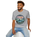 Kayak Sunset T‑Shirt — "Drift Into The Quiet Places" Outdoor Relaxation Tee