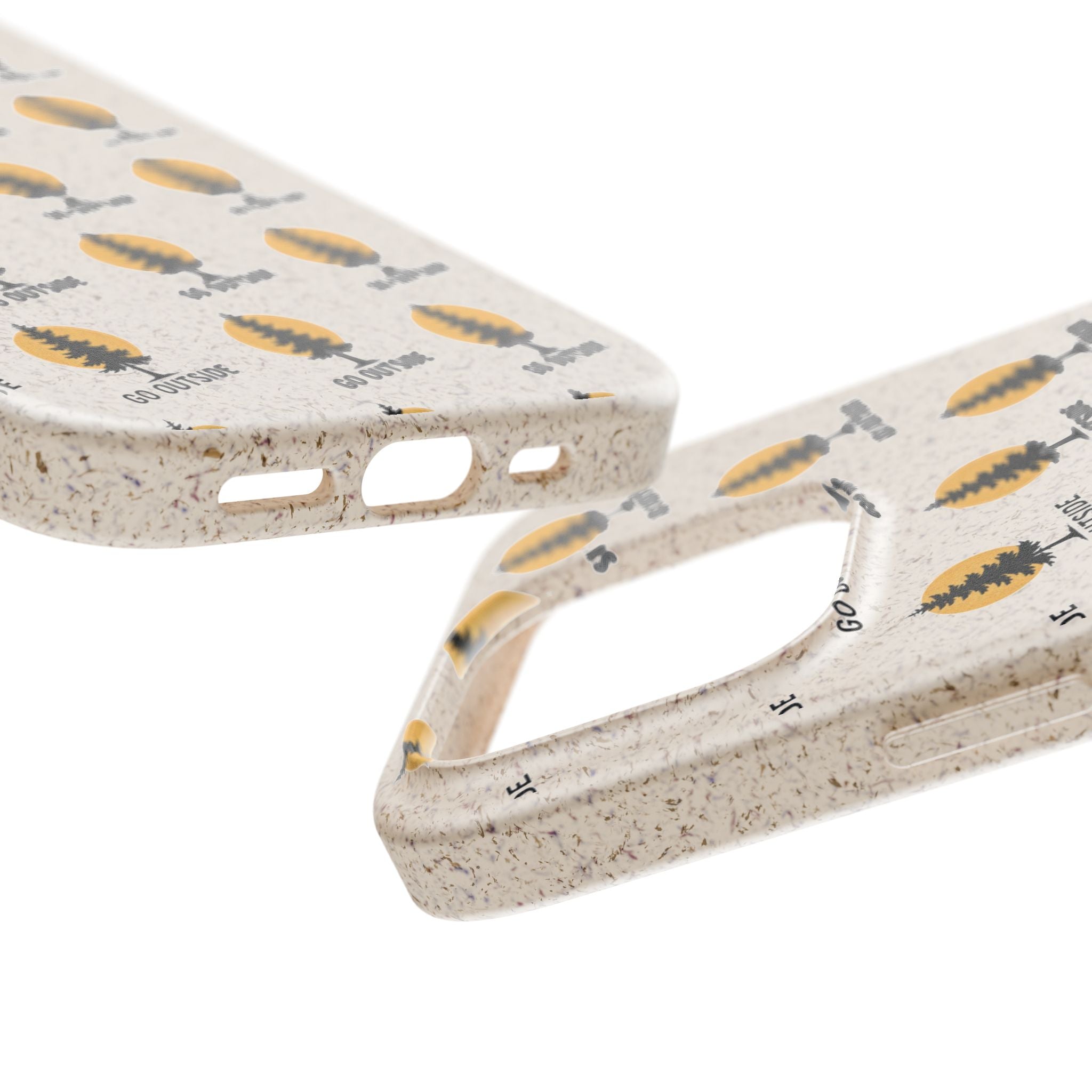 Biodegradable Phone Case — 'Go Outside' Recycled Eco-Friendly iPhone Cover