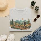 Hiker Mountain Sunset T-Shirt — Scenic Trail Adventure Tee