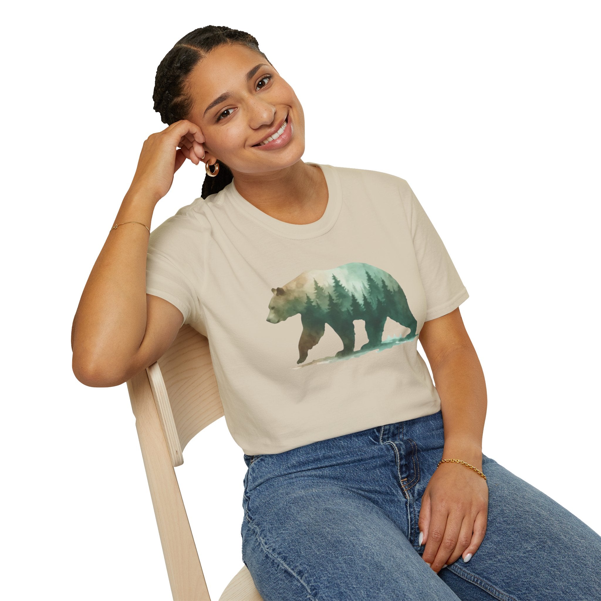 Forest Bear Silhouette T-Shirt