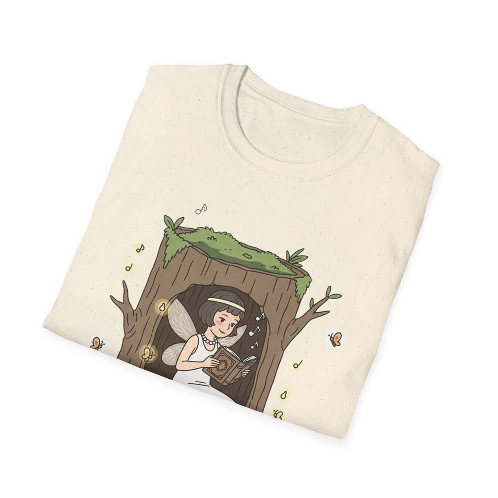 Forest Flapper Fairy Reading in Tree Hollow T-Shirt
