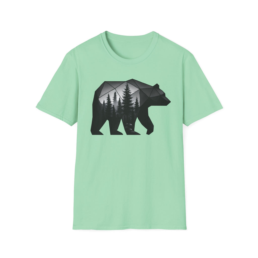 Geometric Forest Bear T-Shirt