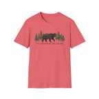 "The Mountains Are Calling" Bear and Pines T-Shirt — Outdoor Graphic Tee