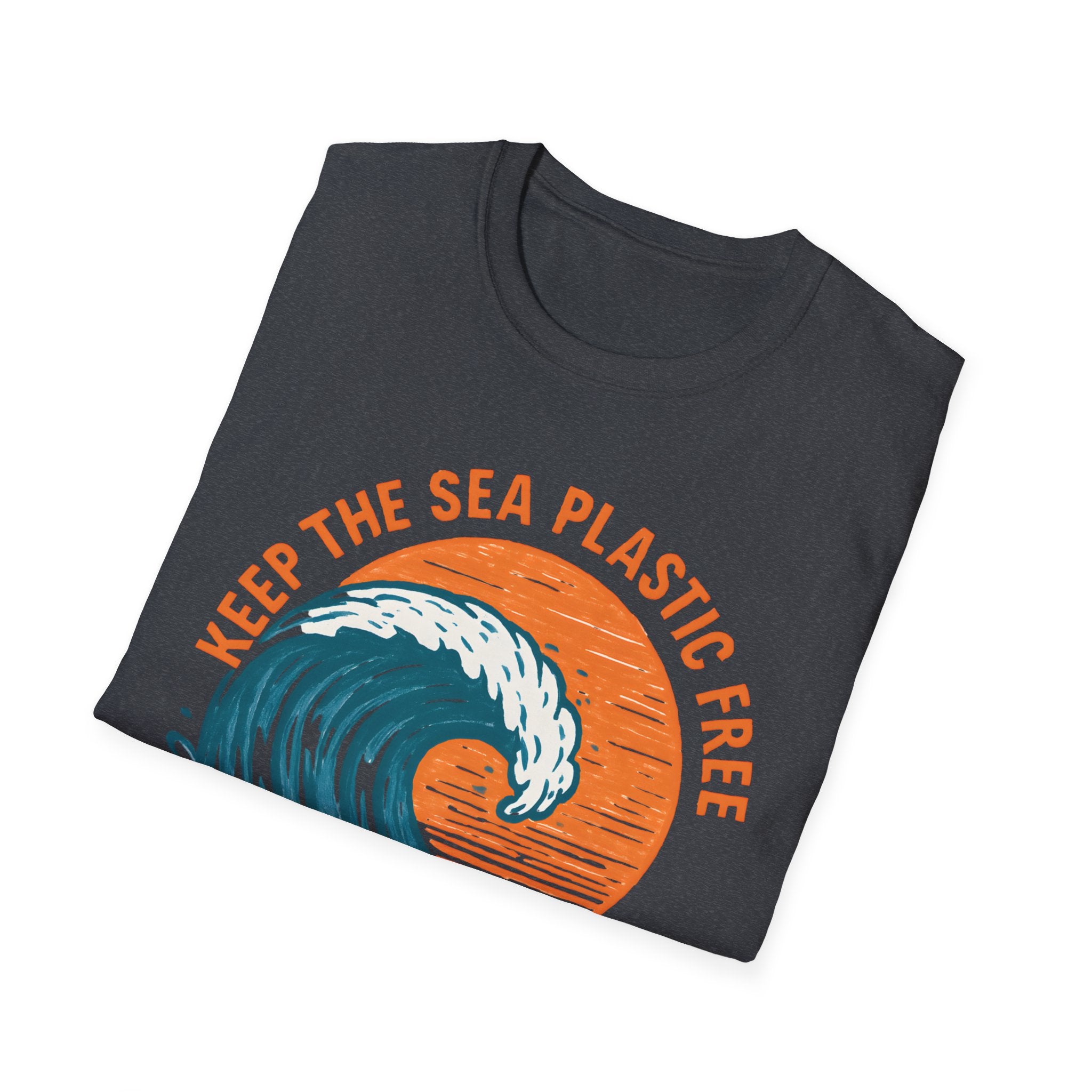 Keep the Sea Plastic Free T-Shirt — Ocean Conservation Wave Tee