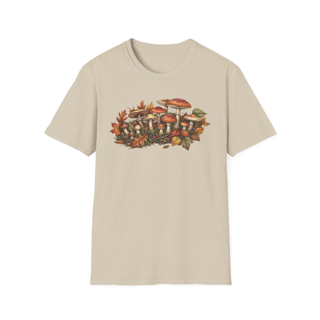 Mushroom & Autumn Leaves T-Shirt