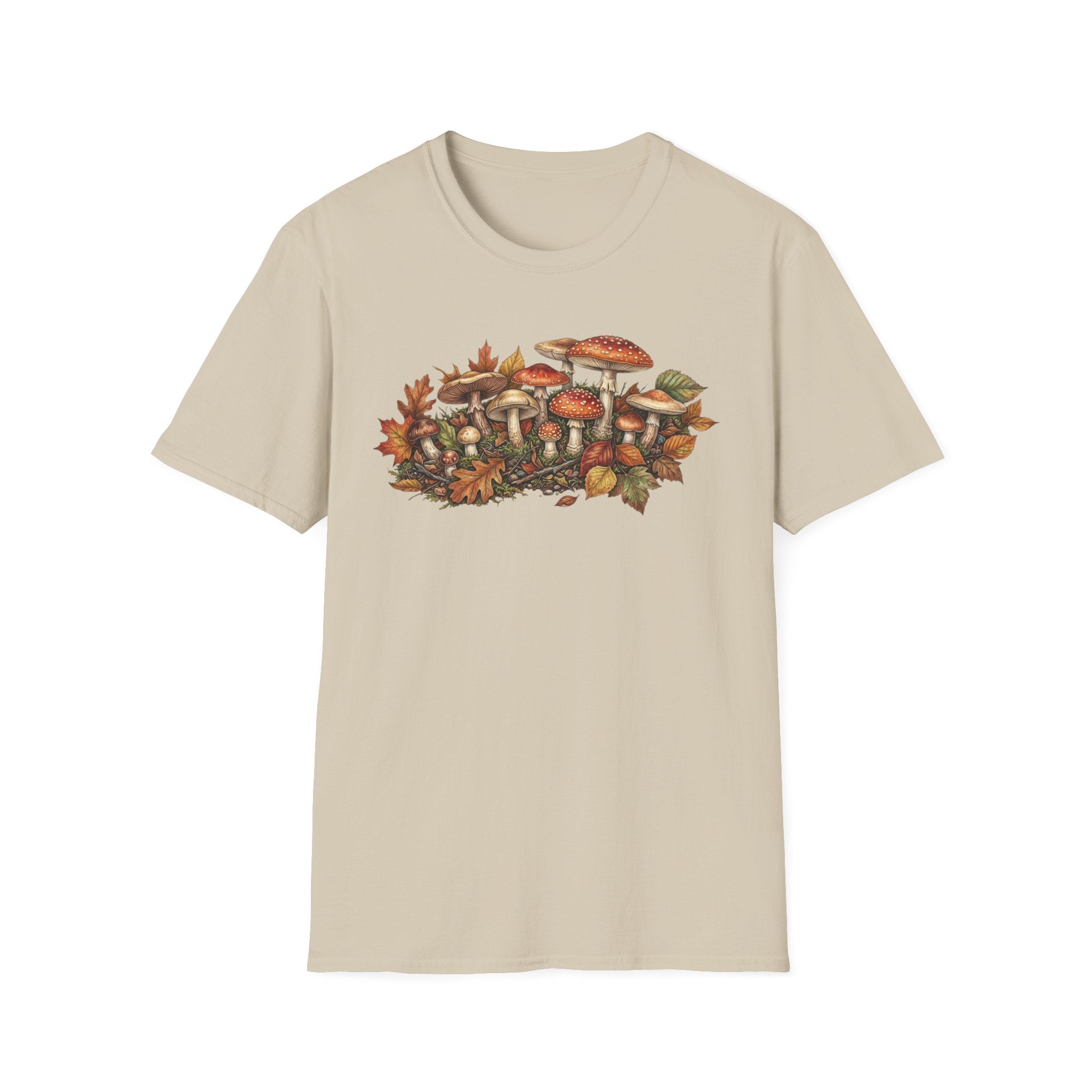 Mushroom & Autumn Leaves T-Shirt