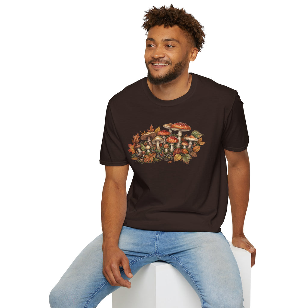 Mushroom & Autumn Leaves T-Shirt