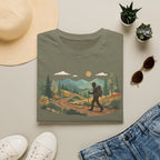 Hiker Mountain Sunset T-Shirt — Scenic Trail Adventure Tee