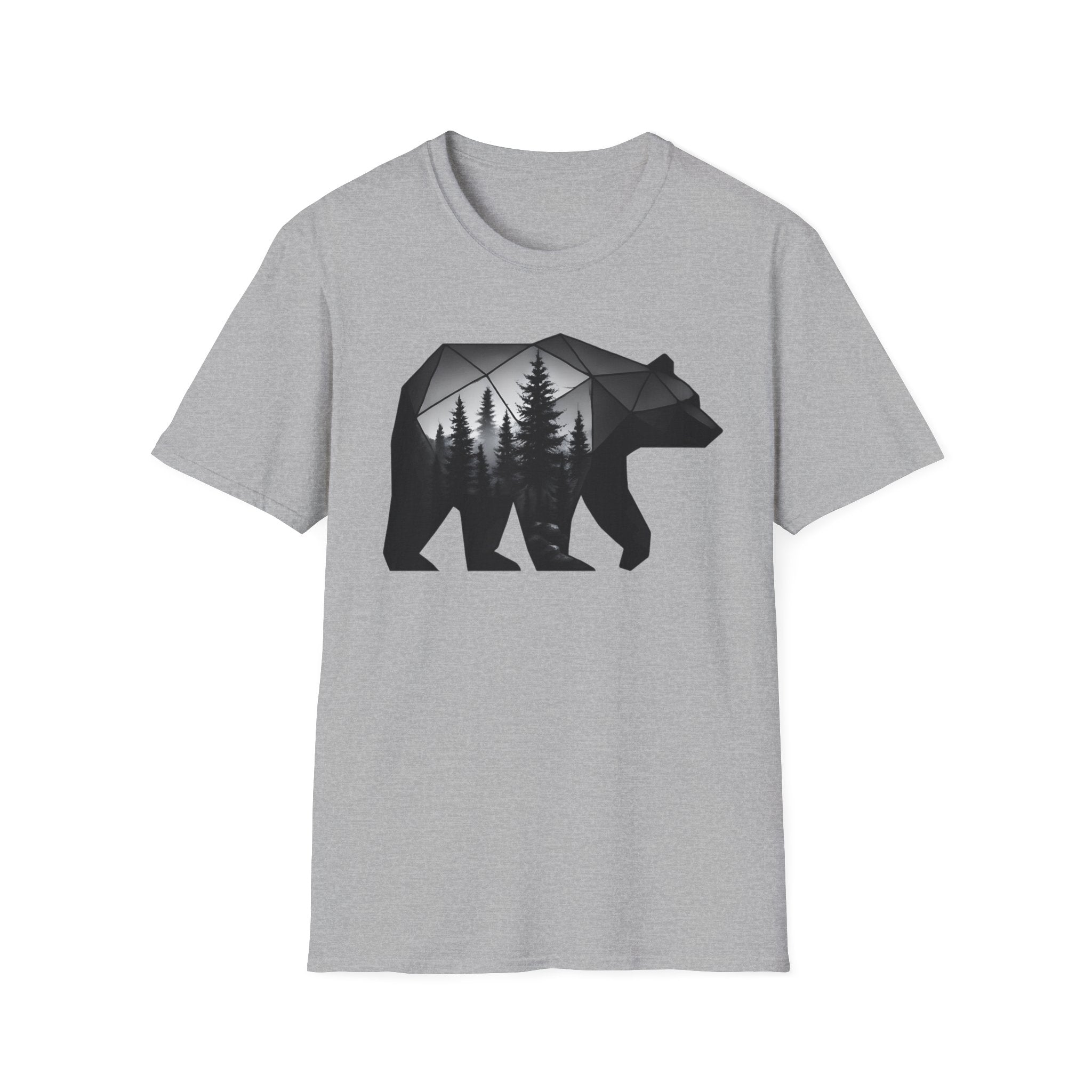 Geometric Forest Bear T-Shirt