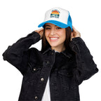 Lake Is My Happy Place Trucker Hat — Vintage Sunset Fishing Foam Cap