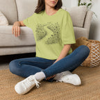 Winding Path Through The Meadow Floral T-Shirt