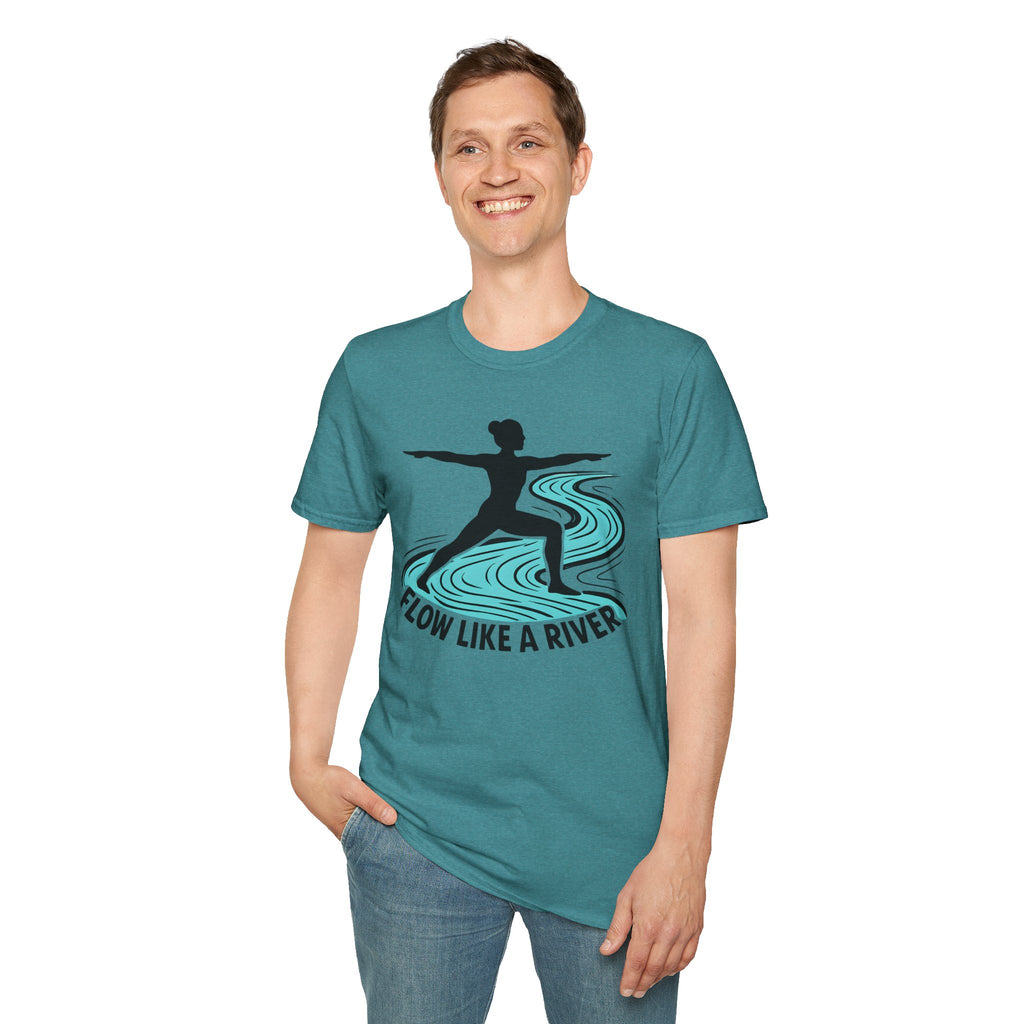 "Flow Like A River" Yoga T-Shirt