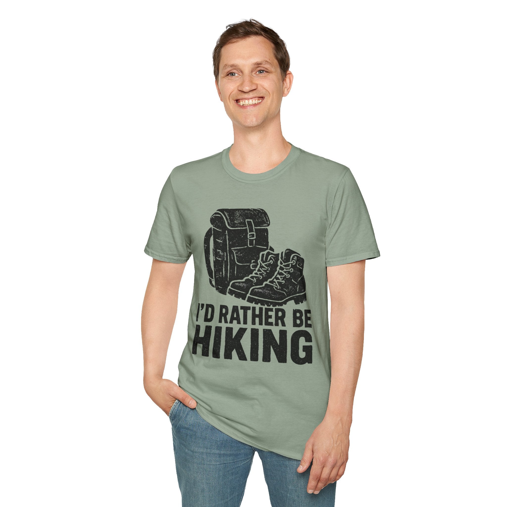 Boots & Backpack "I'd Rather Be Hiking" T-Shirt