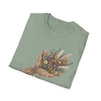 Floral Bouquet Graphic T-Shirt — Rustic Wildflower Bouquet Tee