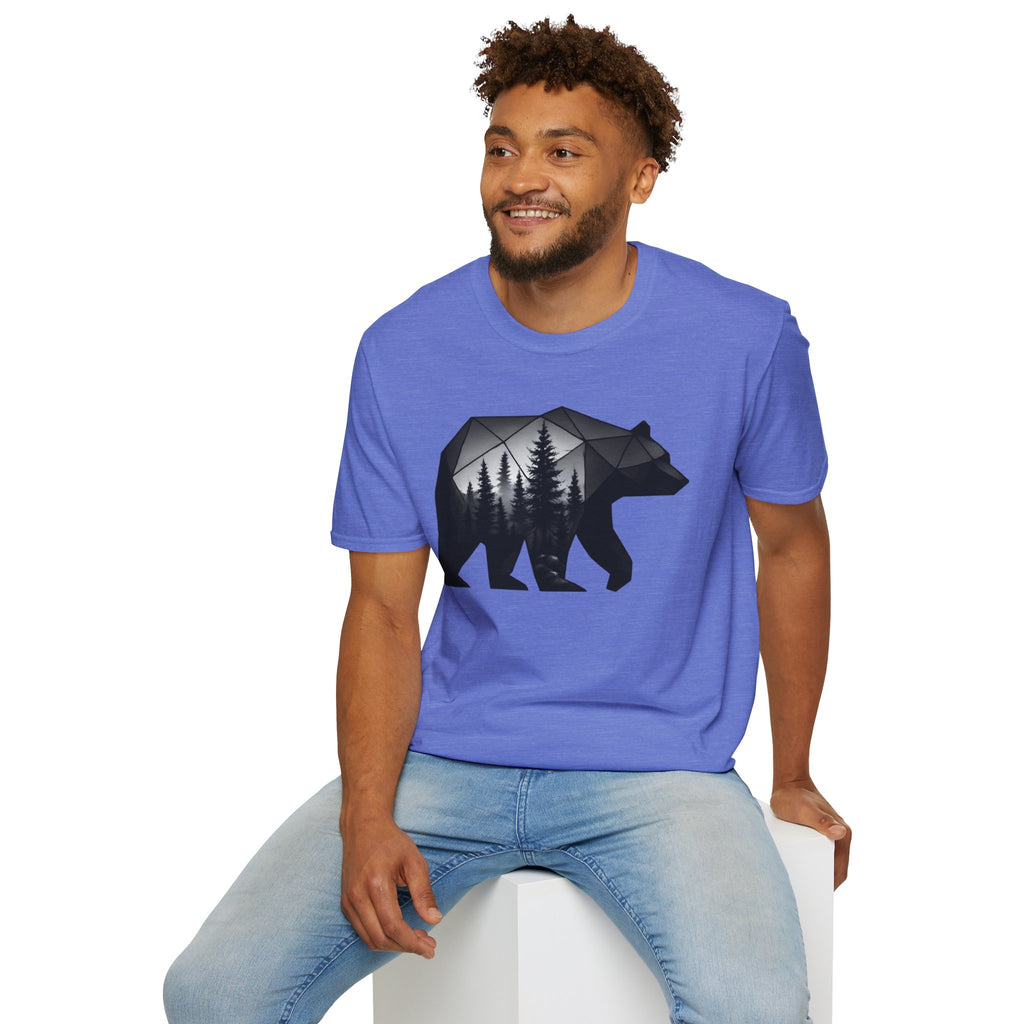 Geometric Forest Bear T-Shirt