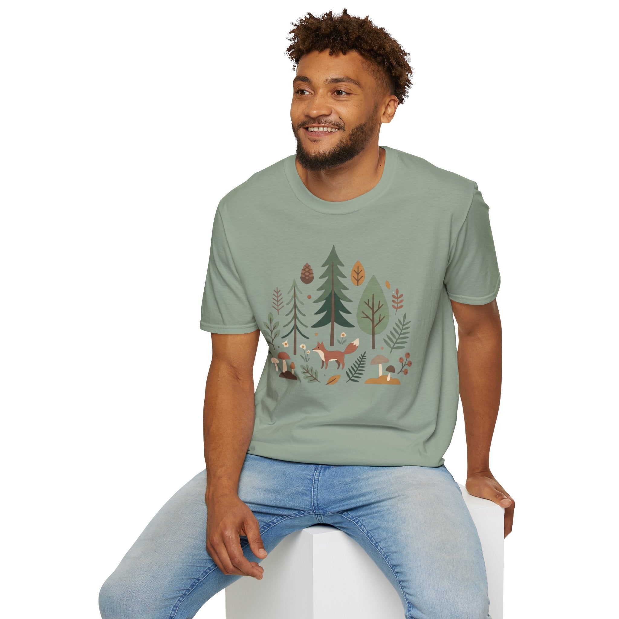 Woodland Fox T-Shirt — Nature Forest Camping Graphic Tee