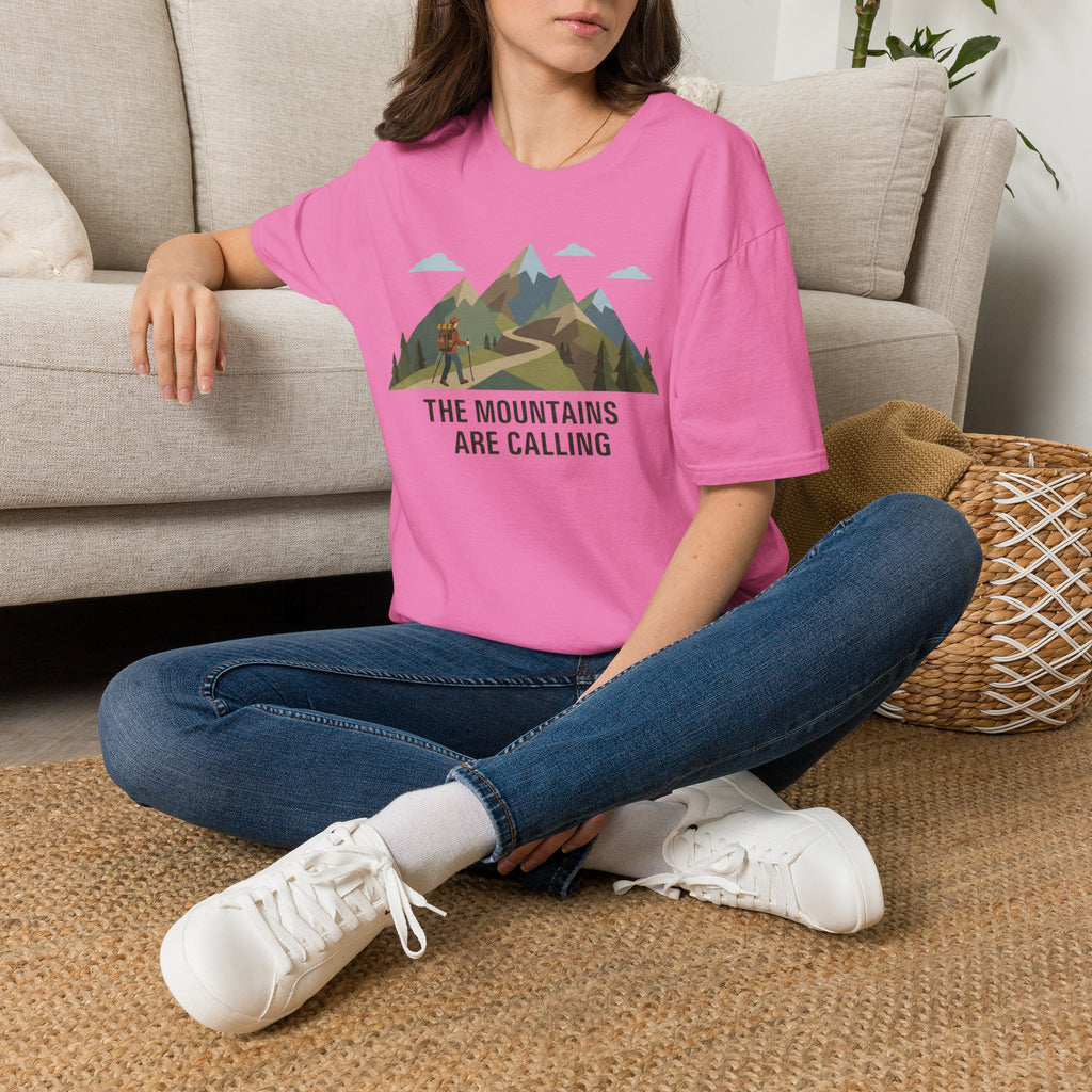 Campground Scenic T-Shirt — Minimalist Tent & Campfire Graphic