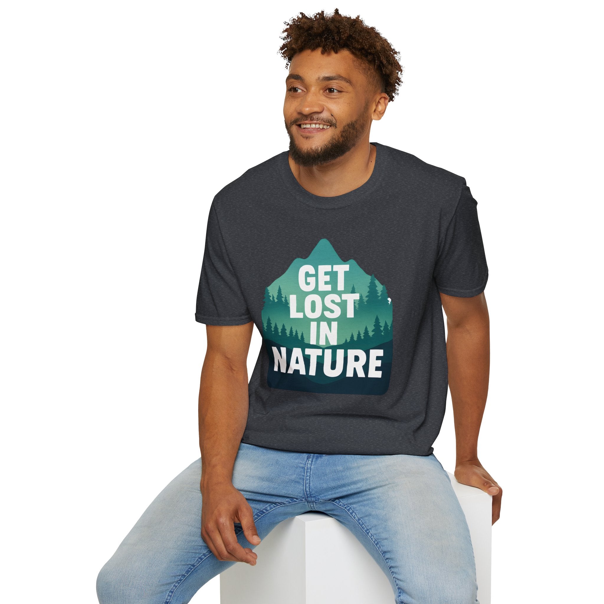 "Get Lost in Nature" Pine Trees T-Shirt