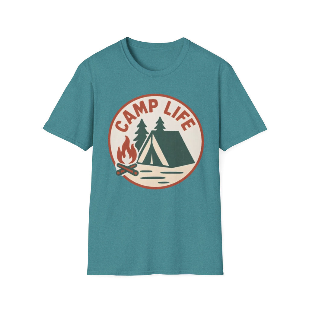 Camp Life T-Shirt — Tent & Campfire Outdoor Tee