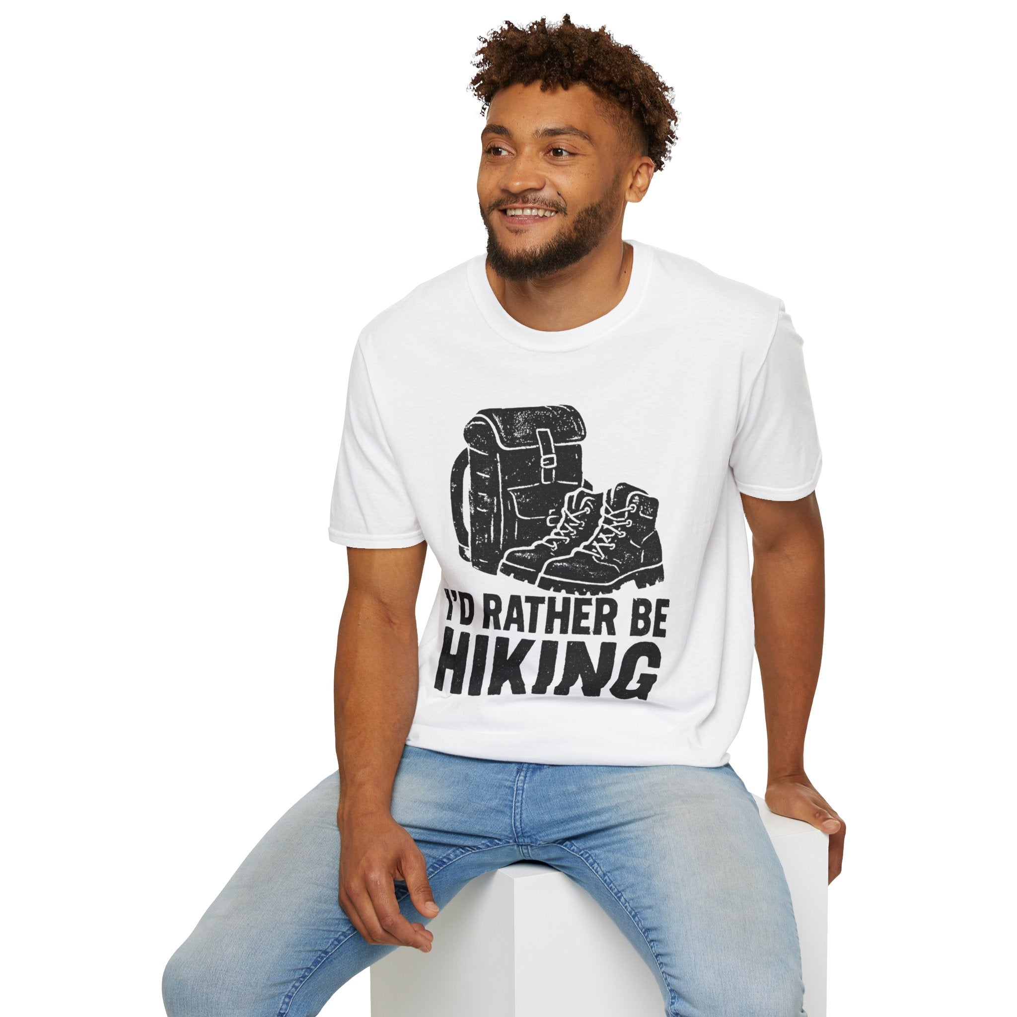 Boots & Backpack "I'd Rather Be Hiking" T-Shirt