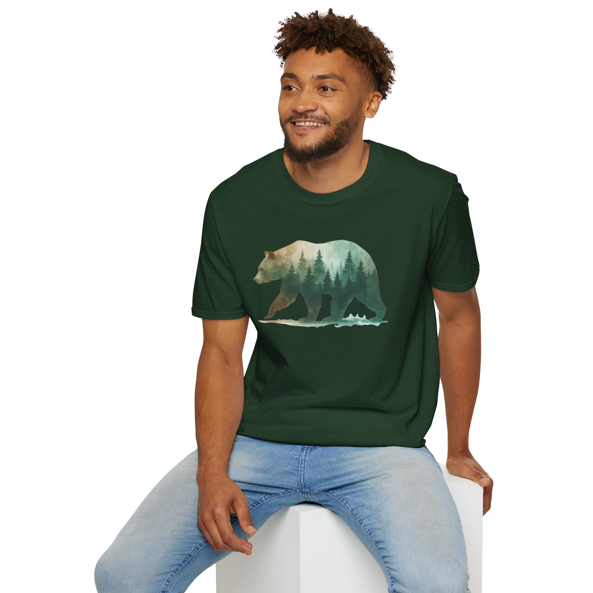 Forest Bear Silhouette T-Shirt