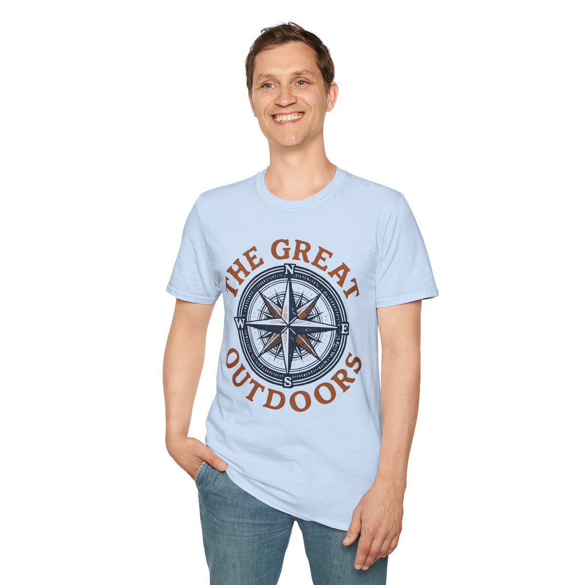 "The Great Outdoors" Compass Graphic Tee Shirt