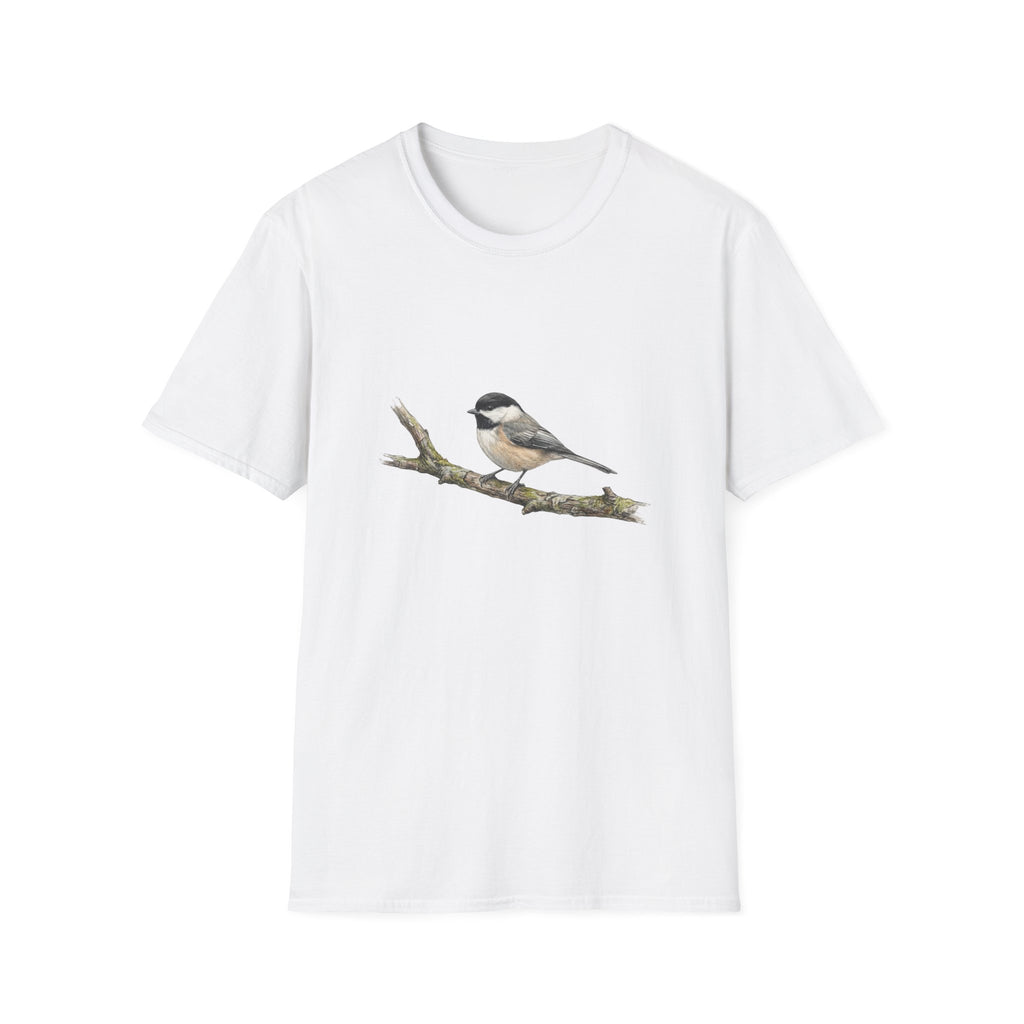 Chickadee Bird Tee — Watercolor Songbird T‑Shirt