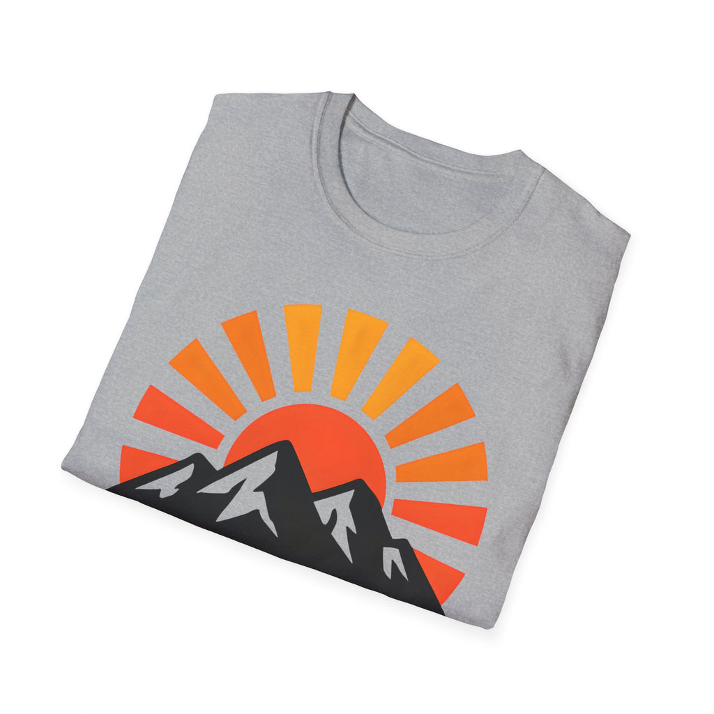 Chase The Sunrise Mountain T-Shirt — Sunrise & Peaks Graphic Tee