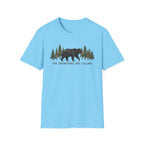 "The Mountains Are Calling" Bear and Pines T-Shirt — Outdoor Graphic Tee