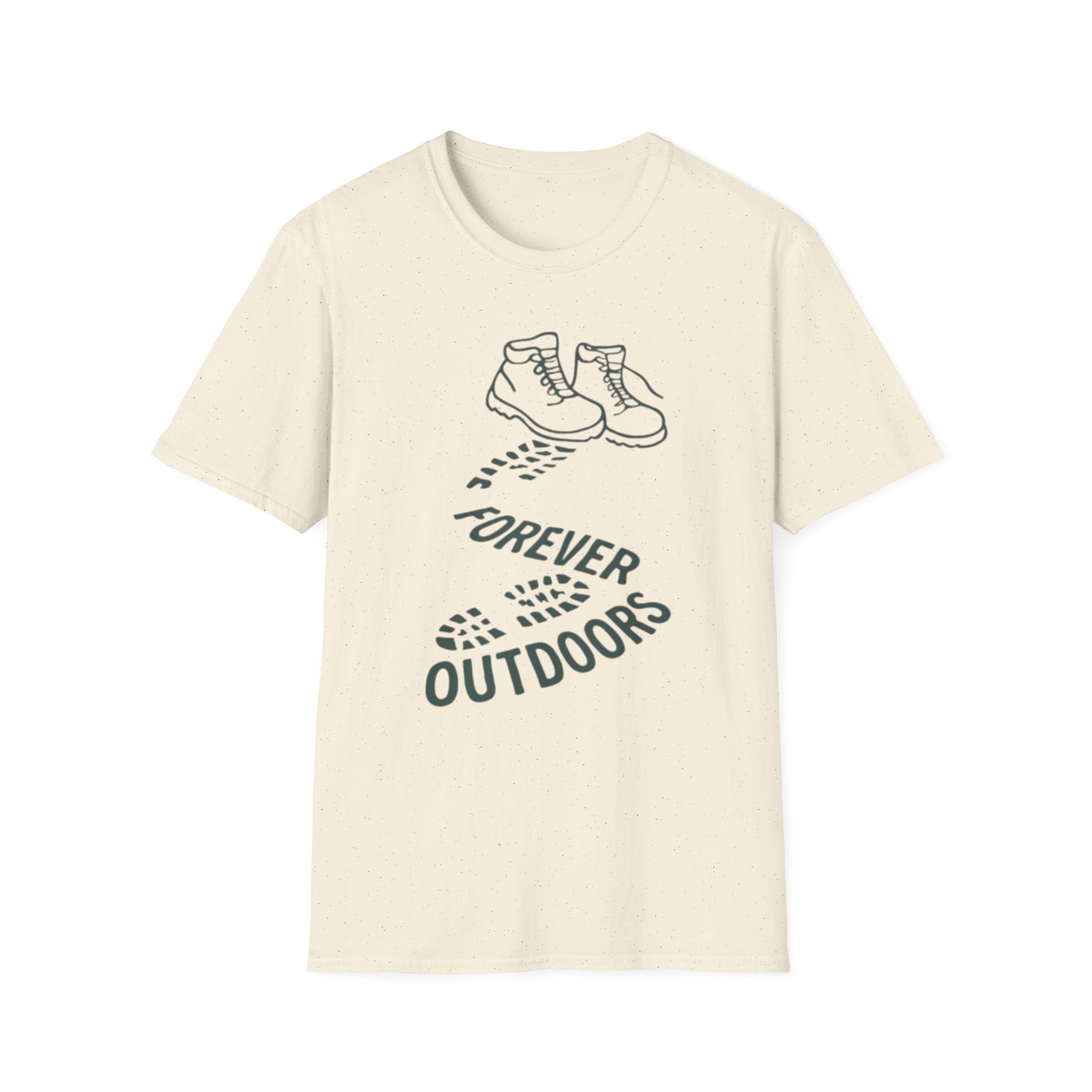 Boots with Footprints "Forever Outdoors" T-Shirt