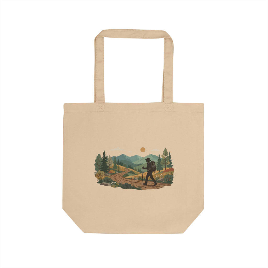 Hiker Scenic Eco Tote — Outdoor Adventure Canvas Bag