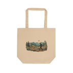 Hiker Scenic Eco Tote — Outdoor Adventure Canvas Bag