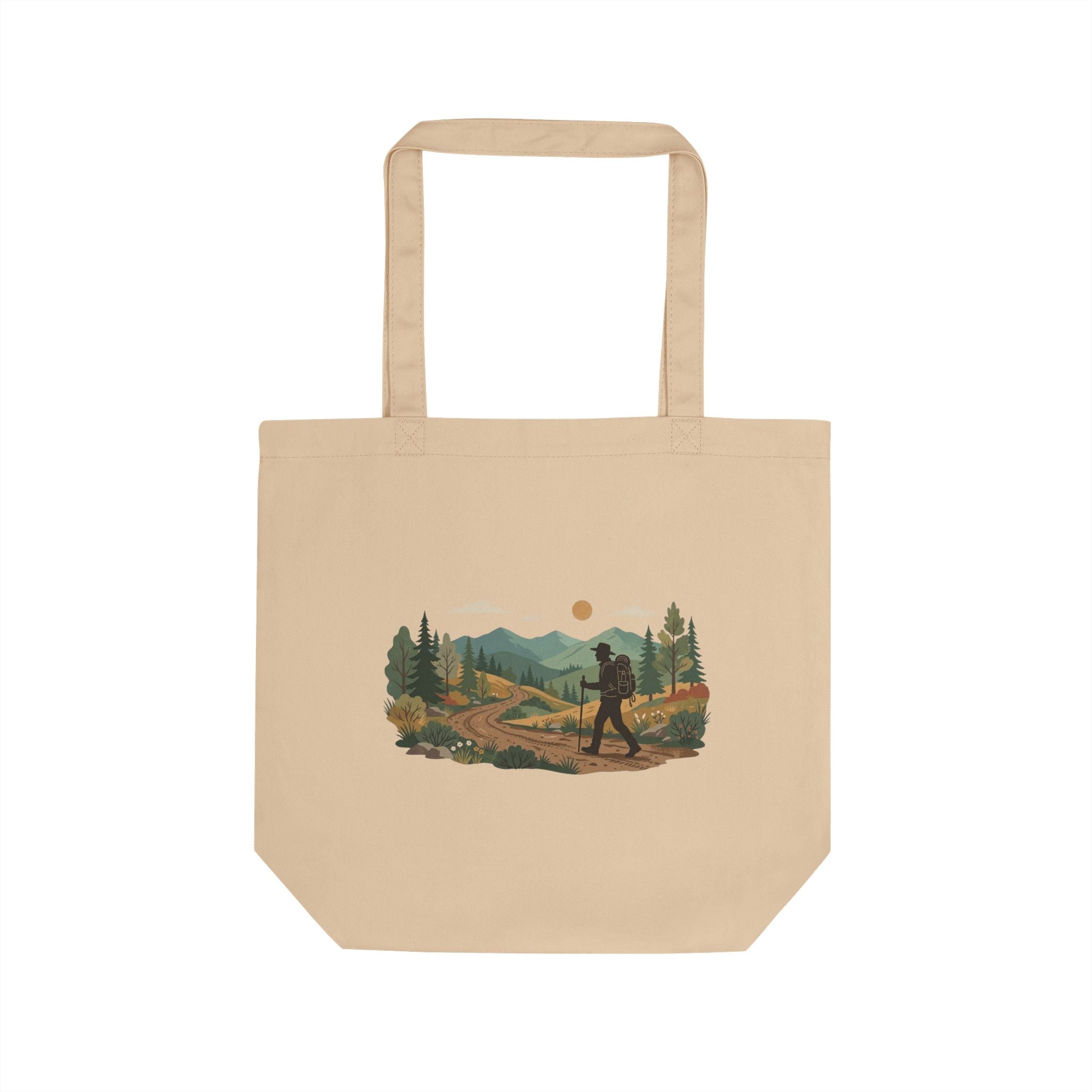 Hiker Scenic Eco Tote — Outdoor Adventure Canvas Bag