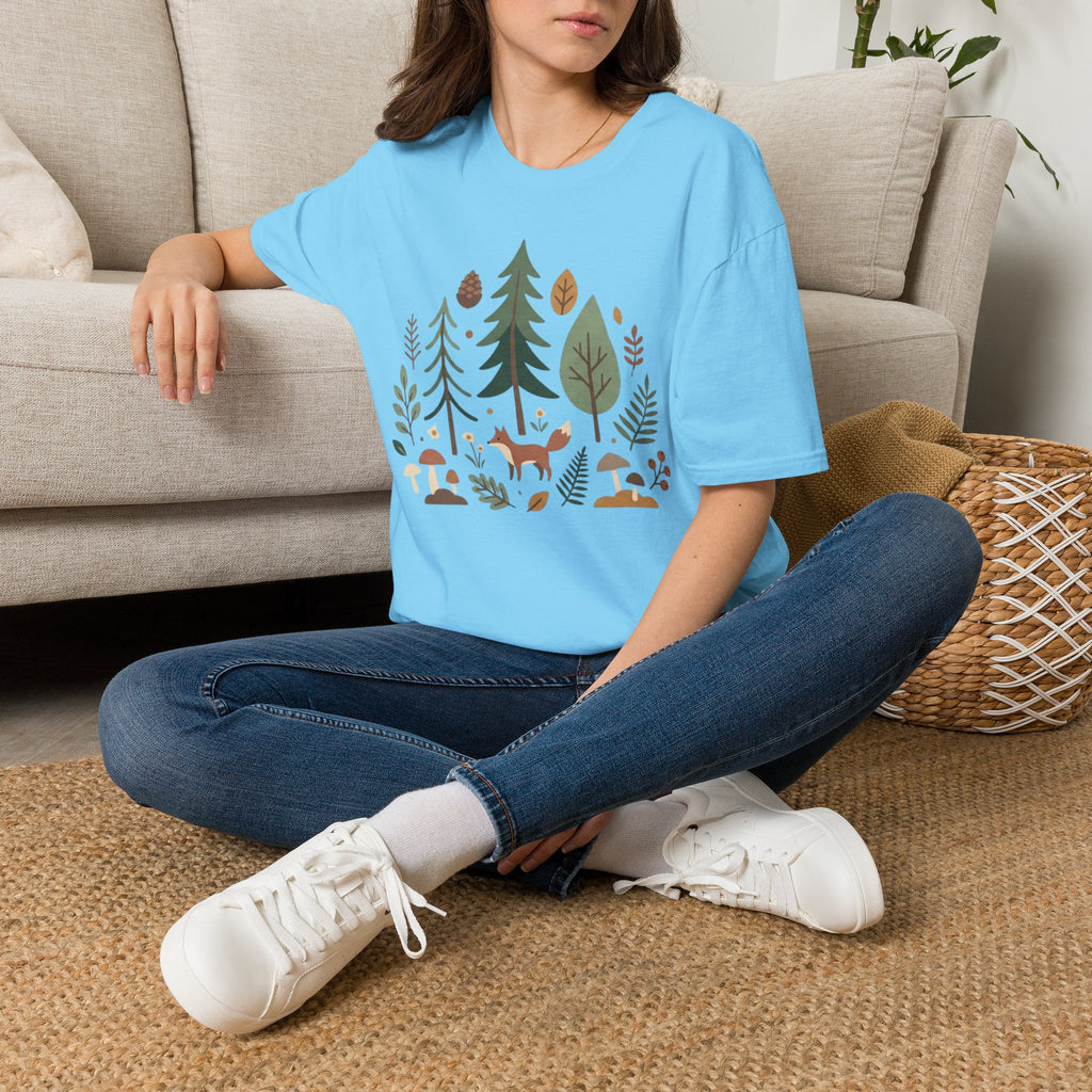 Woodland Fox T-Shirt — Nature Forest Camping Graphic Tee