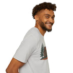 Vintage Cozy Cabin T-Shirt — Faded Pine Tree Cabin Tee