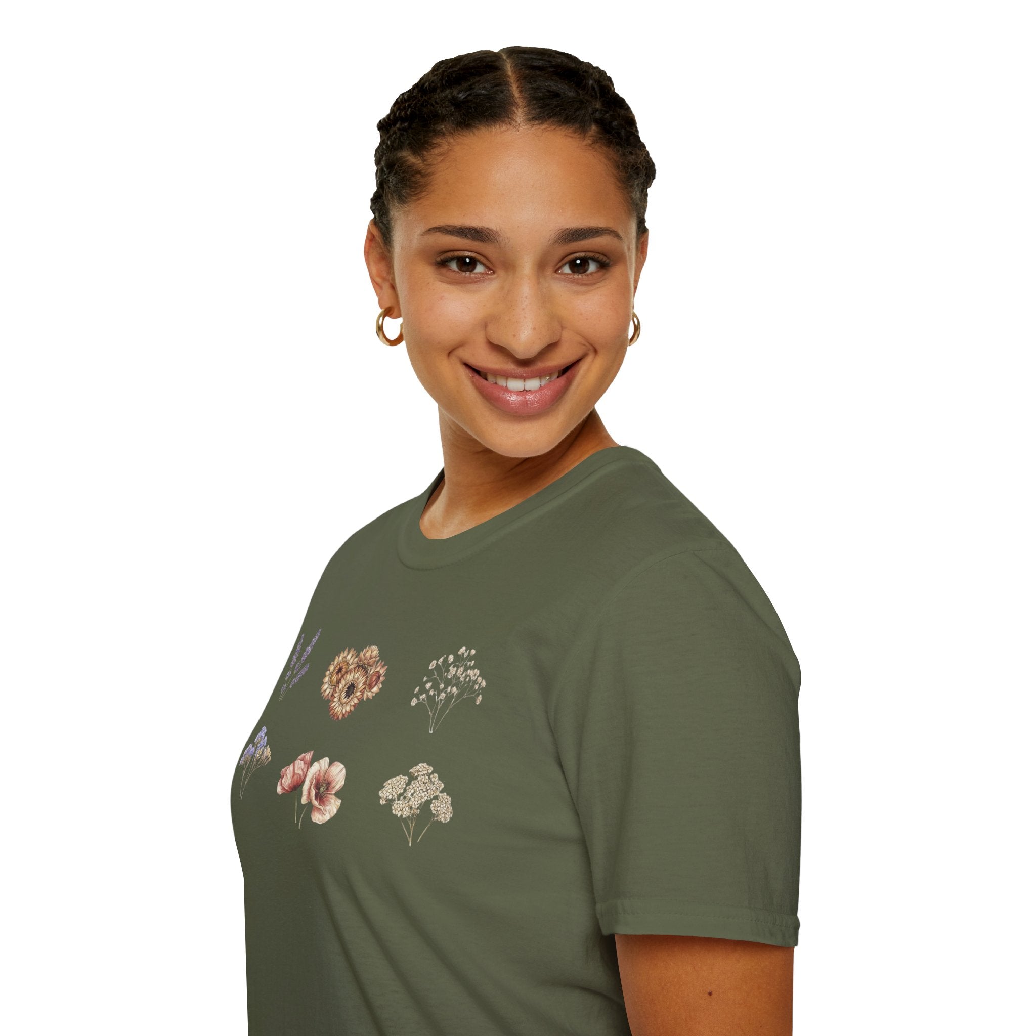 Floral Mini Bouquet T-Shirt — Vintage Botanical Graphic Tee