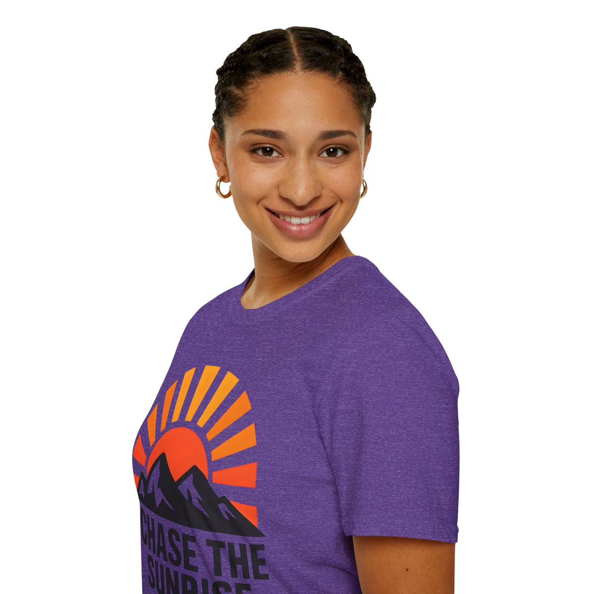 Chase The Sunrise Mountain T-Shirt — Sunrise & Peaks Graphic Tee