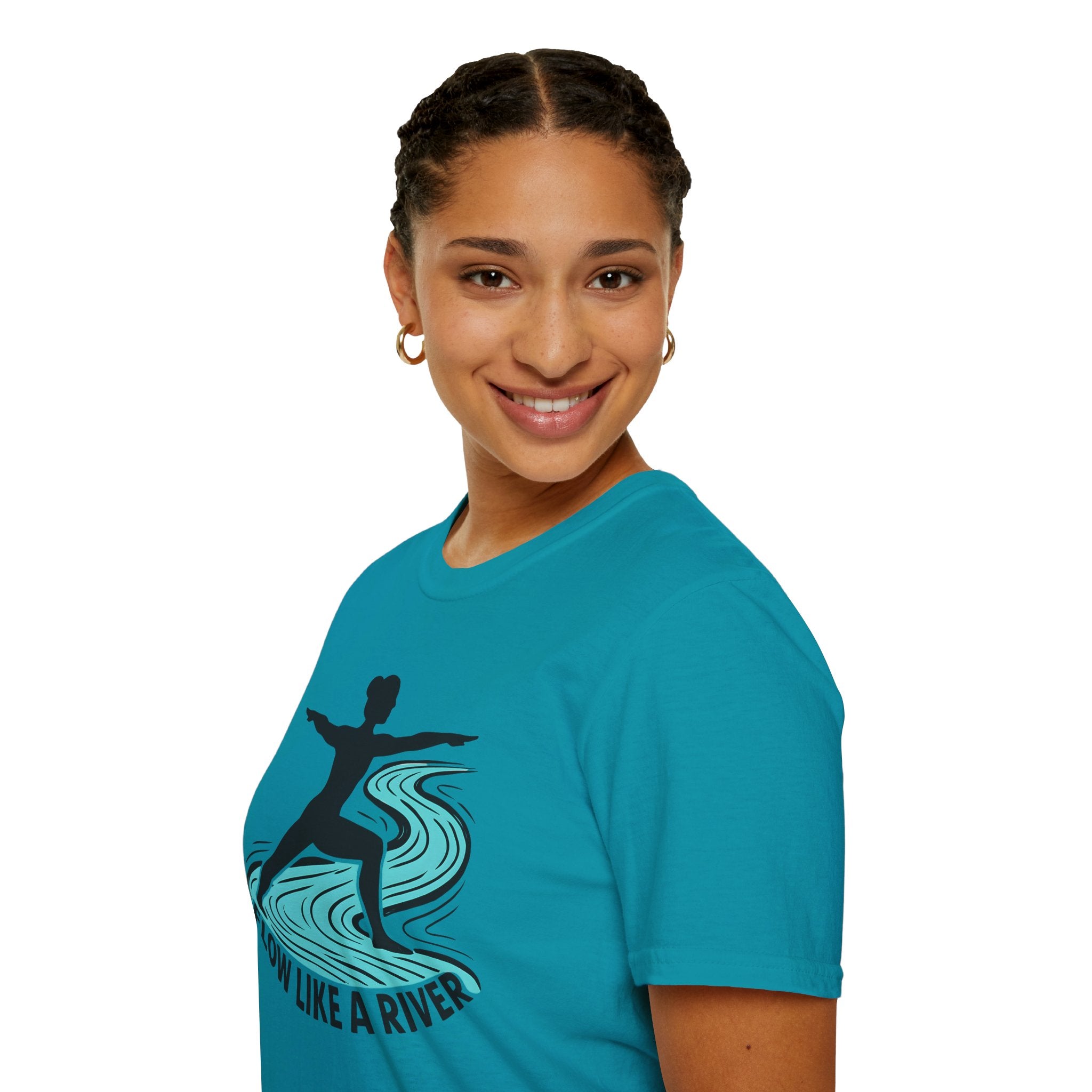"Flow Like A River" Yoga T-Shirt