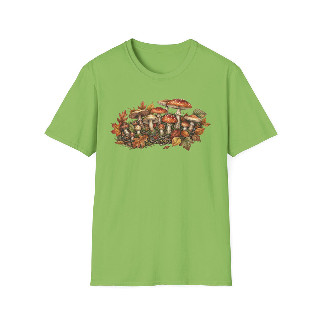 Mushroom & Autumn Leaves T-Shirt