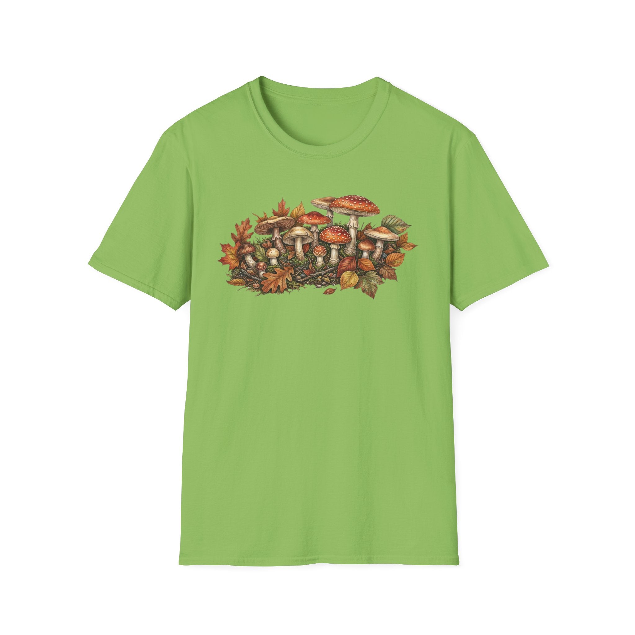Mushroom & Autumn Leaves T-Shirt