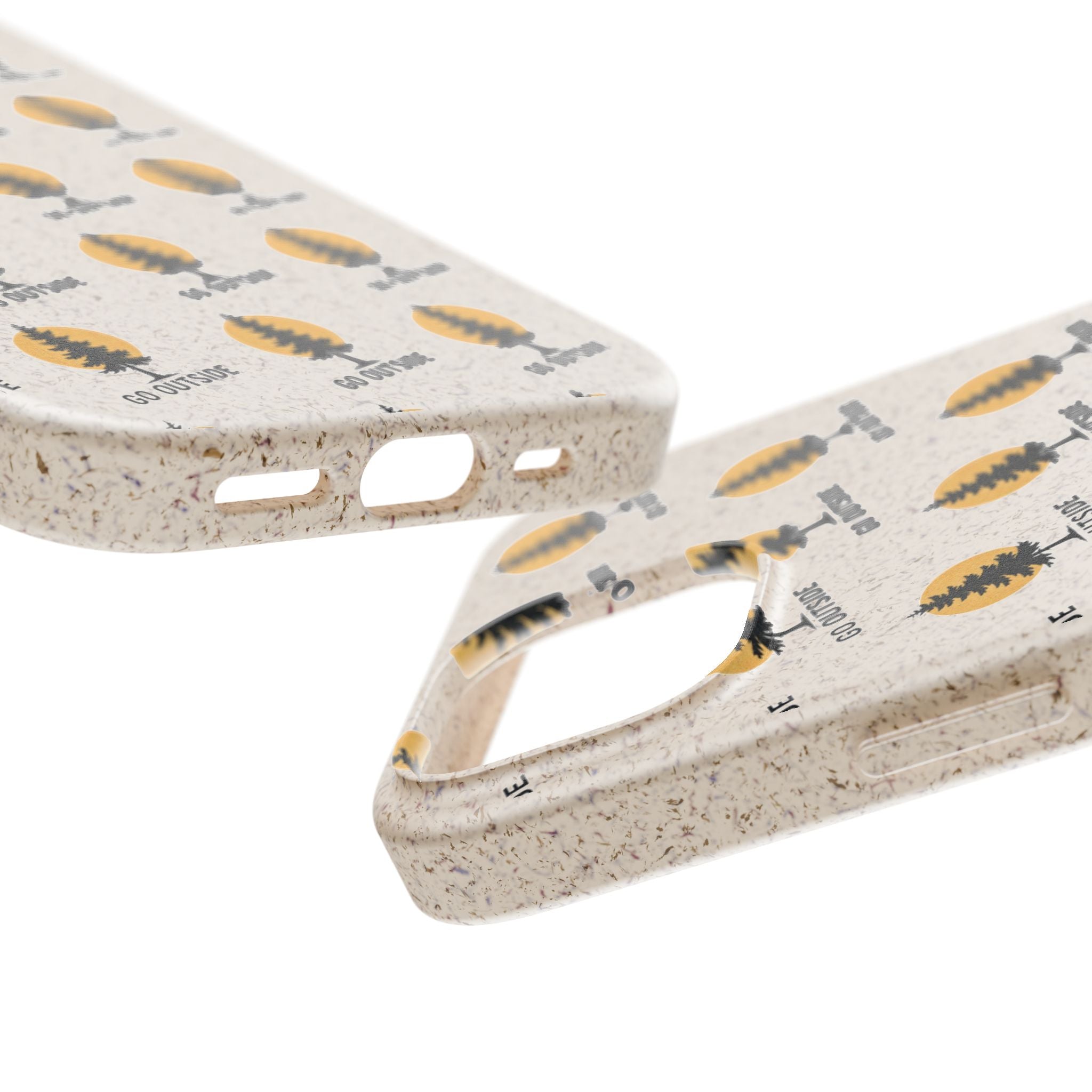 Biodegradable Phone Case — 'Go Outside' Recycled Eco-Friendly iPhone Cover