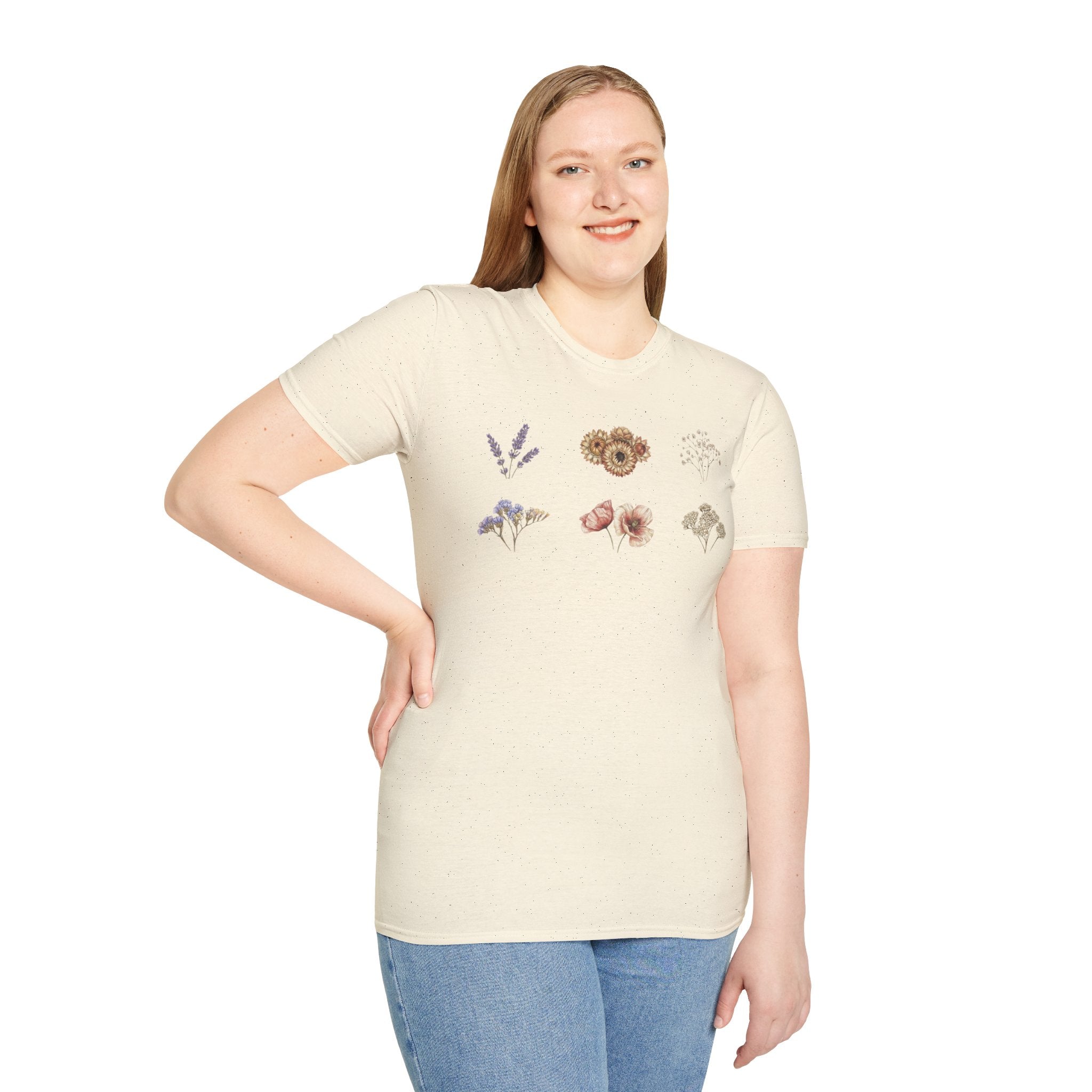 Floral Mini Bouquet T-Shirt — Vintage Botanical Graphic Tee